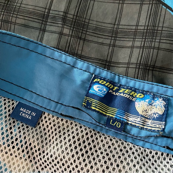 Men’s Point Zero Paradise Bathing Suit Swim Trunks Size Large - Picture 4 of 5